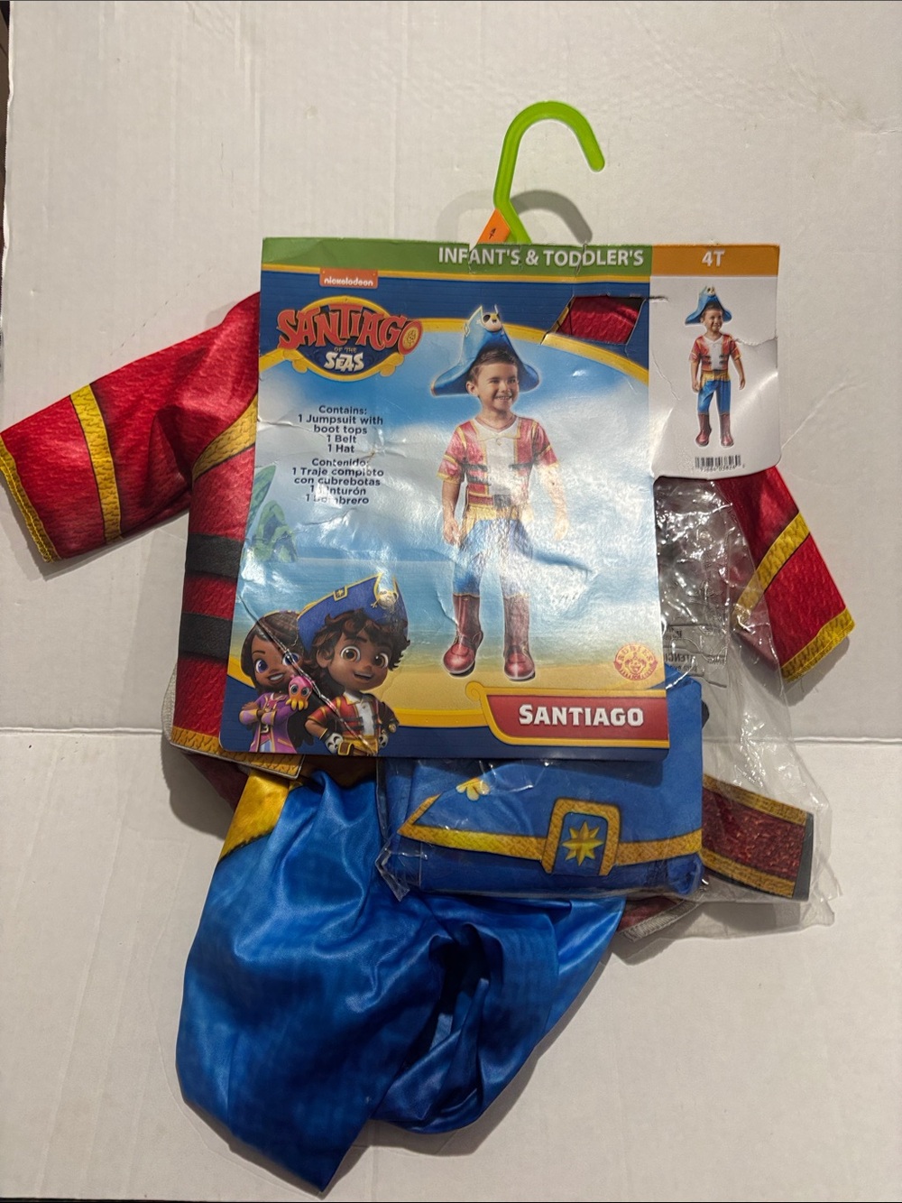 Nickelodeon Santiago Seas Kids Costume - Blue & Red with Gold Trim